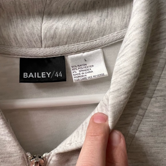 Bailey 44 Women's Light Gray Zip-Up Jacket - Picture 2 of 3